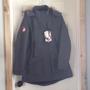 Canada brand water proof, snow charcoal jacket